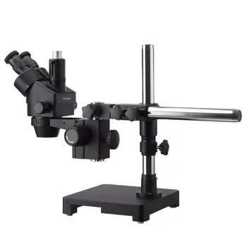 3.5 X-90X Black Trinocular Stereo Zoom Mikroskopom na Jedno Rameno Boom Stojan + 144 Smer Nastaviteľné LED Krúžok Svetlo & USB3.0 10M