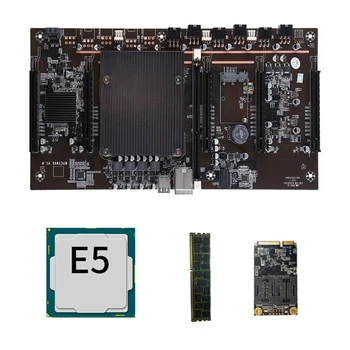 X79 H61 BTC Ťažba Doska s E5-2620 2011 CPU+RECC 8G DDR3 Pamäť+120 G SSD Podporu 3060 3080 Grafická Karta