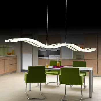 Moderné LED Akryl, Vlna Umenie Lustre Domov jedáleň, spálňa štúdia uličkou osvetlenie, komerčné osvetlenie