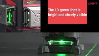 JEDNOTKA LM575LD 12 Riadkov Laser Úroveň 3D Zelená Horizontálne Vertikálne Auto Self-Nivelačný Laser Úrovni Diaľkové Ovládanie Vnútorné Vonkajšie