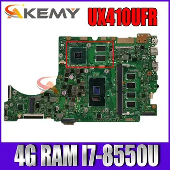 Akemy UX410UFR Notebook doska (14 palcov) pre ASUS UX410UFR UX410UF UX410UQ UX410UR UX410U doske 4G/I7-8550U (V2G) GPU