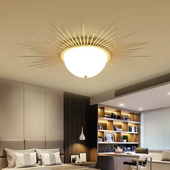 Americký Štýl LED Stropné Svietidlo Obývacia Izba Zariadenia Železa Akryl Slnko Modelovanie Stropné Osvetlenie Chodby, Spálne, Stropné Svetlá