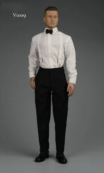 1/6 muž chlapec black/white party vyhovuje gentleman business formálne oblečenie oblečenie set kostým 12