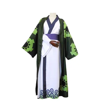 JEDEN KUS Saurona cosplay vyhovovali jeden kus Zelenej yukata Japonské kimono kostým Celý Súbor