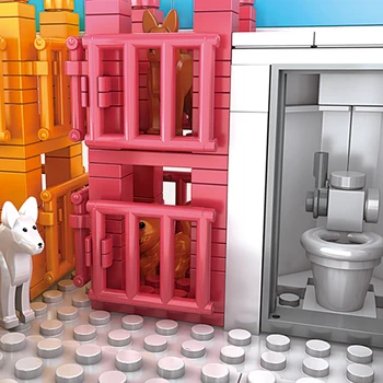 NOVÉ Kreatívne Street View Séria Pet Shop Stavebné Bloky Dom Architektúry Klasický Model Auta Tehly Hračky Pre Deti, Darčeky