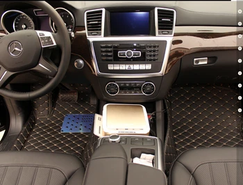 Top qualiy! Vlastné špeciálne auto podlahové rohože pre Mercedes Benz GL 350 450 500 550 X164 7 miest 2012-2006 trvanlivé nepremokavé koberce