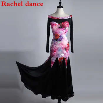 Viaceré Farebné Ballroom Dance Súťaže Šaty Na Zákazku Ženy Spoločenský Tanec Sukne Moderné Flamenco Valčík Tanečné Šaty