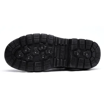 Pánske plus veľkosť 36-45 black steel toe kryt bezpečnosti práce obuv priedušná duté lete mäkké kožené zatvorené sandále ochranné