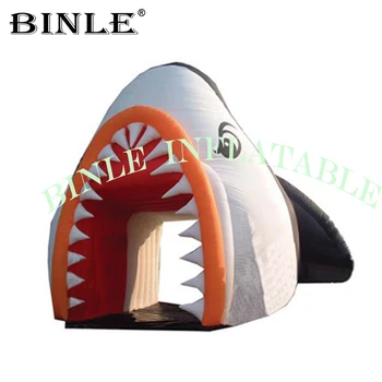 Zábavné nafukovacie žraločí tunel /nafukovacie shark archway balón/maskot vstup tunel pre sea world udalosti