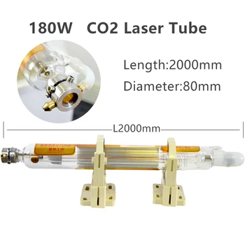 Hz 180w Co2 Laserové Trubice, Dĺžka 2000 MM Sklo Laser na Čítanie pre Co2 Laserové Gravírovanie Rezací Stroj K40 Série Vysokej Kvality