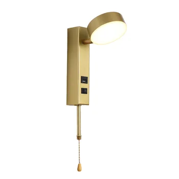Moderné Zlato Led Nástenné Svietidlo Nordic Sconce Spálne, Obývacia Izba Uličkou výtvarné Umenie s USB Kábel Posteli Zrkadlo Lampara Dekor Svetlo