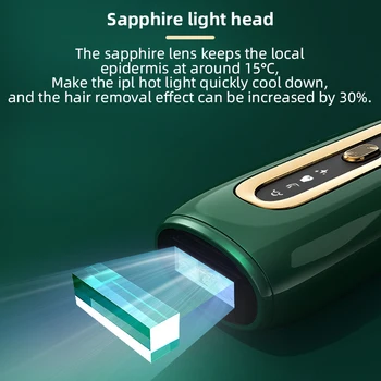 Sapphire Bod Mrazu Laserové Odstránenie Chĺpkov Zariadenie Vianočný Darček Pre Ženy, Domáce Prenosné Bezbolestné Depiladora Laser Krásy Nástroj