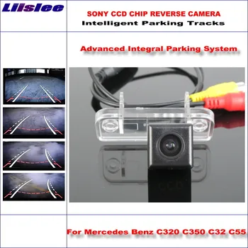 Auto Reverse Parkovacia Kamera Pre Mercedes Benz C320 C350 C32 C55 Vozidla Inteligentný Zálohovať Parkovanie Dynamickej Dráhe