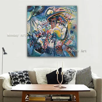 Ručne Maľované Plátno olejomaľba Farebný kreslený Obrázok Abstraktné Wall Art Domova Nástenné Maľby Pre Obývacia Izba film obrázok