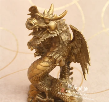 MOEHOMES čína medi fengshui úspech v Kariére dragon šťastie socha domáce dekorácie kovové remeslá