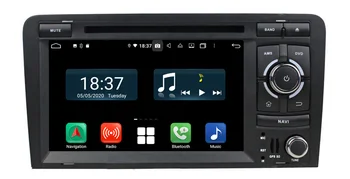 2din Android10 Auto multimediálny Prehrávač pre Audi A3, S3 RS3 2003-2011 autorádia gps navigácie, audio stereo dsp Carplay
