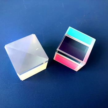 50*50*50 mm Optické Sklo Rozptylu Prism X-Cube pre Fyziky Učiť Dekorácie Umenie Sklenený Hranol Hranol Fotografie Rainbow Hranol