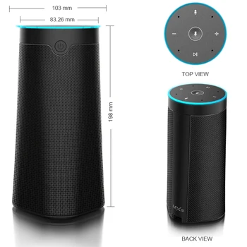 HF30 Smart Reproduktor BT Bezdrôtové Hlas Wifi Kontrolované,Alexa AI Echo s vylepšeným Zvukom pre Smart Google asistent Domov