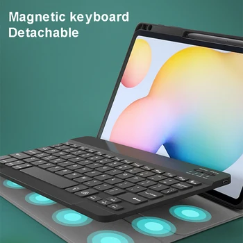 Pre Galaxy Tab S7 11inch Tablet Keyboard Mini Klávesnica Pre Tablet Galaxy Tab S7+ 12.4 Bluetooth-kompatibilné Tablet Keyboard Prípade