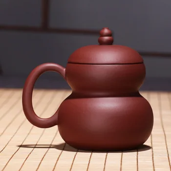 ★Zhenyi Yixing Zisha Pohár Fulu pohár Hulu pohár ručné Vlastné Rytie Zisha šálku čaju veko