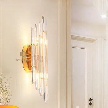 Moderné Crystal Garden Nástenné svietidlo LED Dekorácie Stenu Spálne Sconce Lampa Domov Steny v Obývacej Izbe Svetlá pre Domáce Umenie Zrkadlo Svetlá