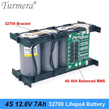 32700 Lifepo4 Batérie 4S1P 12.8 V 7Ah s 4S 40A Vyvážené BMS pre Elektrické Lode a Neprerušené Napájanie 12V Turmera