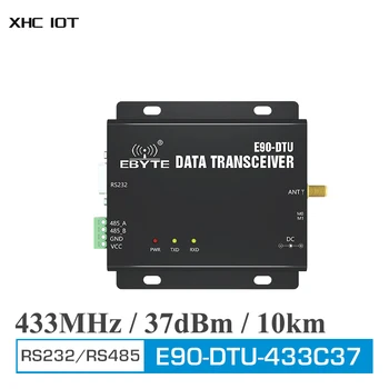 RS232 RS485 433MHz Bezdrôtového Vysielača Modem Modbus Sietí 5W Dlhé vzdialenosti 10km PLC Rádio Modem XHCIOT E90-DTU(433C37)