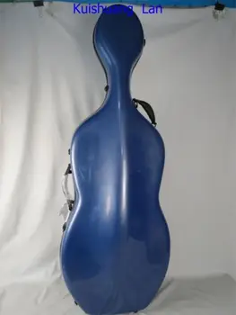 Pekné modré z uhlíkových vlákien kompozitného materiálu violončelo prípade 4/4 MA
