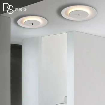 Nordic obývacia izba jednoduché stropné svietidlo moderného led atmosféru spálne macaron okrúhle stropné lampy