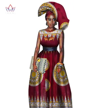 Tradičné Africké Ženy Oblečenie Africkej Tlače Vosk Vlastné Dlhé Šaty pre Ženy v Afrike Ženy Oblečenie Dashiki Šaty WY1871