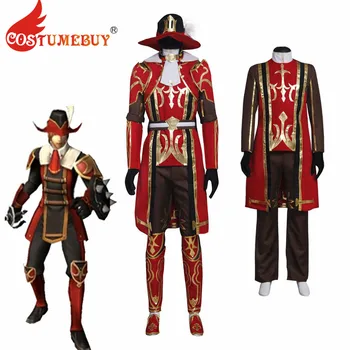 CostumeBuy v Hre Final Fantasy XI Červená Mág Cosplay Kostým FF11 Červená Mág Cosplay Halloween Karneval Vyhovovali L920