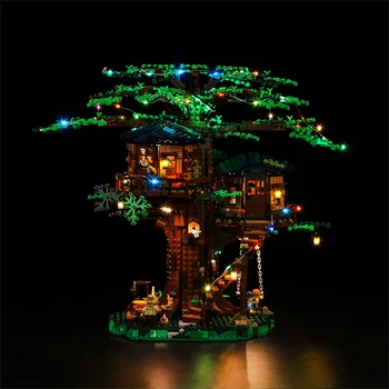 Led Osvetlenie Držiak pre 21318 Treehouse Nápady Série Svetlo Nastaviť Stavebné kamene, Tehly Pre Festival Vianoce(Svetlá Iba)