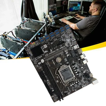 B250C BTC Ťažba Doska s G3900 CPU+Ventilátor CPU 12XPCIE na USB3.0 Slot Grafickej Karty LGA1151 Podporuje DDR4 DIMM RAM