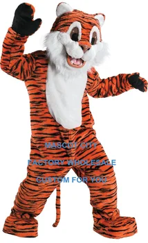 Zákazku Deluxe Tiger Maskot Kostým Hot Predaj Dospelých Veľkosť voľne Žijúcich Zvierat Tému Mascotte Mascota Oblečenie Vyhovovali Maškarný SW1106