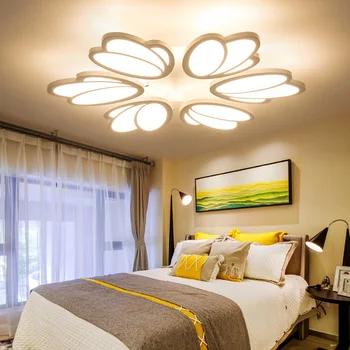 Moderný minimalistický lístkov akryl stropné svetlá Obývacia Izba, Spálňa študovňa Uličkou Stropné Osvetlenie, komerčné osvetlenie