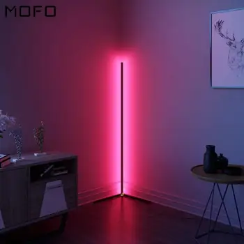 Nordic LED Rohu Dekorácie Poschodí Lampa Spálňa Minimalizmus Atmosféru Lampa Spálne, Obývacia Izba Farebné Osvetlenie Stojace Lampy