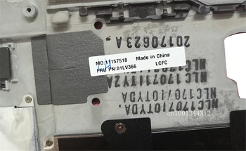 Nové Pre Lenovo ThinkPad X1 Carbon 5. Gen 20HR, 20HQ NÁS opierka Dlaní Hornej Prípade Rám Klávesnice, Kryt W/ Odtlačkov prstov Striebro 01LV366