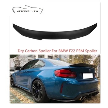 PSM Štýl Reálne Suché Uhlíkových Vlákien Kufri Spojler Krídlo Pre BMW F22 Sedan 2013-2020 Auto Zadné Pery Spojler Krídlo