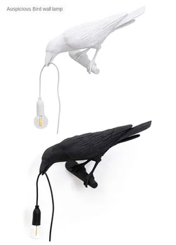 Autor Vták stolná Lampa LED s technológiou Plug Obývacia Izba, Nočné Svetlá Uličkou pre Spálne Reštaurácia Domova Tabuľka Svietidlá