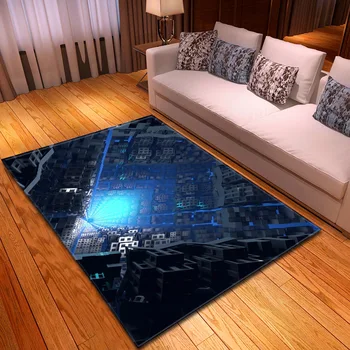3D Stereo Séria Obývacia Izba Koberec, Spálňa Jedáleň Podlahové Rohože Koberce pre Spálne Koberce pre Obývacia Izba
