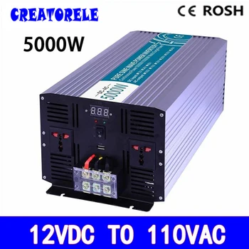 P800-121 800W čistá sínusová vlna powerr menič 12v to110 napätia prevodník,solárny invertor LED Displej