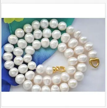 Classic9-10 mm kolo south sea white pearl náhrdelník 18-PALCOVÉ