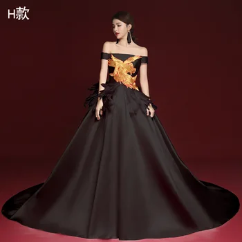 Orientálne Ženy Večierok black Vestidos Koncové Žena Cheongsam Elegantné Qipao sexy moderným Morská víla Šaty