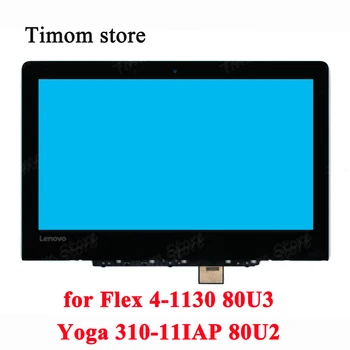 Pre Flex 4-1130 80U3 Lenovo Yoga 310-11IAP 80U2 ideapad Notebook, LCD Displej S montážou Rámu NT116WHM-N42 1 366 x 768 5D10M36226