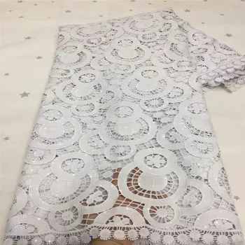 Madison Nigérijský Afriky Čipky Textílie 2021 Vysoko Kvalitnej Čipky Bavlna Čipky Guipure Kábel Čipky Textílie Pre Svadobné Party