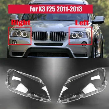 Pre -BMW X3 F25 2011 2012 2013 Auta Svetlometov Kryt Jasný Objektív Svetlomet Tienidlo Shell