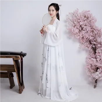 Čínskom Tang Dynastie Starovekého Kostým Víla Princezná Šaty Tradičné Ženy Hanfu šaty Ľudové Tanečné Oblečenie