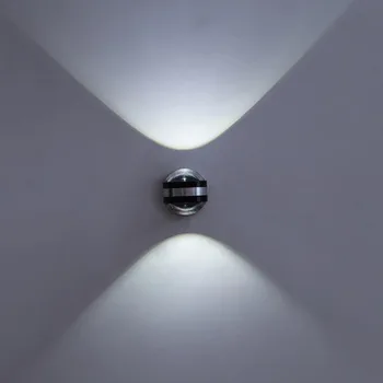 6pcs/veľa Design Nástenné Svietidlo AC85-265V 6W(2*3w) LED Nástenné svietidlo Moderného Stručný Indoor & outdoor / Vonkajšie Steny Dekoratívne Svetlo Hotel Uličkou