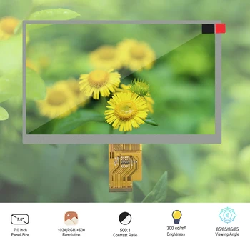 Pôvodné Innolux ZJ070NA-01C LCD Displej HD Displej WithoutTouch Pre POLOVICE UMPC 7,0 Palcový LCM Modul 1024(RGB)×600 WSVGA 169PPI