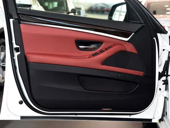Pre BMW série 5 F10 F11 F18 2010--2017 LHD ľavej hlavného vodiča, lakťová opierka montáž 4 ks-nastavte, vnútorné dvere, rukoväť kryt rámu držiak